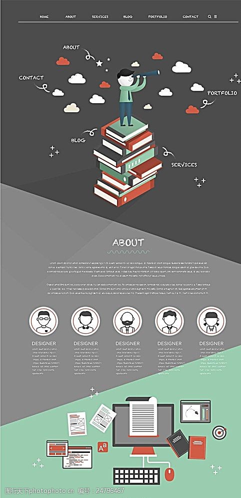 教育网站设计 聚焦学历与课程网页的体验优化与美学呈现